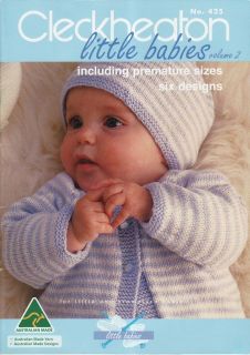   Little Babies Vol 2 Including Premature Sizes 6 Knitting Patterns Bk