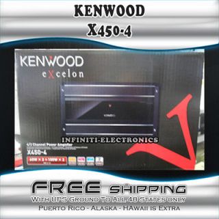 NEW KENWOOD EXCELON X450 4 4 CHANNEL AMPLIFIER X4504 POWER AMP X 450 
