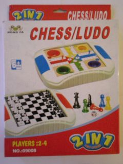 CHESS/LUDO 2 IN 1 MINI GAME, 6+, FOR 2 4 PLAYERS