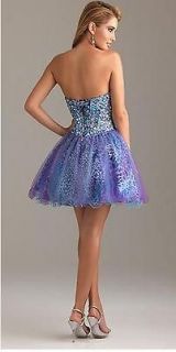 Prom dress by night moves by allure. Size 4 corset back dress