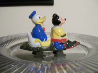   Marx Disney Mickey Mouse Donald Duck on Alligator Ramp Walker 1960s