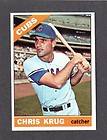 1966 Topps Chris Krug Chicago Cubs frnt Rene Lachemann bk Wrong Back 