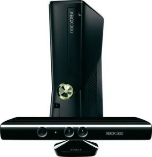   Xbox 360 S (Latest Model)  with Kinect 250 GB Glossy Black Console