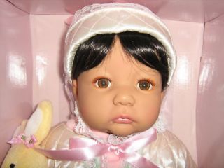   Memories Collector Doll Baby Arrival Babsi 17 inches Brown hair eye