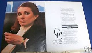 1981 Concord Delirium III womans watch Ad