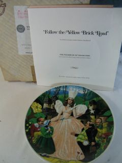 Knowles Wizard of Oz Collector Plate 6th MGM Follow The Yellow Brick 