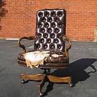 Antique Executive Chair Authentic 1940s Era Well Worth Restoring