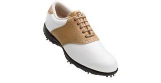 Womens FootJoy FJ Summer Series 98603 White/Brown Golf Shoes NIB Sz 8 