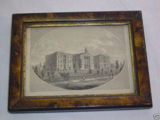 Antique Grain Painted Picture Frame Wesleyan University Delaware OH 