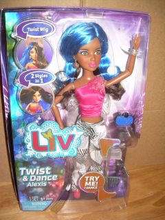 Spin Master LIV Twist & Dance ALEXIS Doll 80s Themed Clothes & Blue 