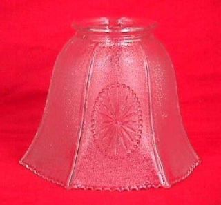 Vintage Star Glass Lamp LIGHT Fixture SHADE