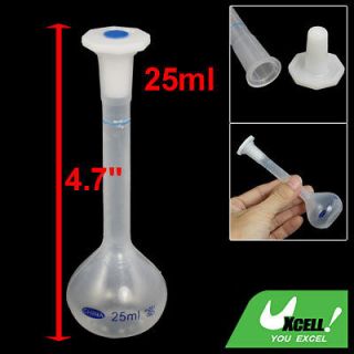   Long Neck Clear White Plastic Vase Shaped Volumetric Measuring Flask