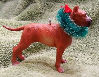 Custom Made Pit Bull Puppy Dog Staffordshire Terrier Christmas Holiday 