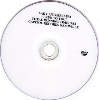 LADY ANTEBELLUM I RUN TO YOU OFFICIAL MUSIC VIDEO 1TRK US PROMO DVD