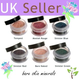   Minerals  Mineral Eye shadow EXTRA LARGE 2g jar  x by 22 shades