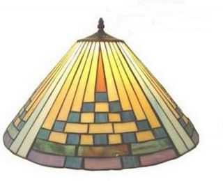 LEADED STAINED GLASS LAMP SHADE*NIB*ORIG $330.00
