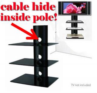LED LCD HDTV TV Stand 3 Shelf TV Wall Mount Stand Bracket 32 to 70 