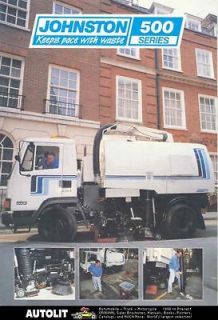1994 Johnston Leyland DAF Street Sweeper Truck Brochure