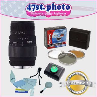 Sigma 70 300mm f/4 5.6 AF Zoom Lens +Kit for Pentax SLR