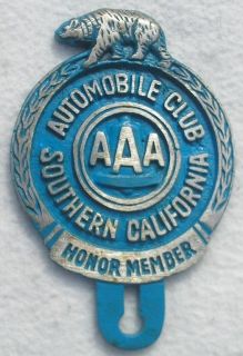 AAA SoCal Southern California License Plate Topper New