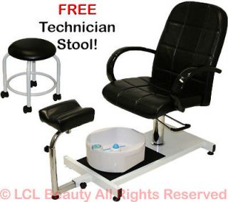   Unit Station Hydraulic Chair & Massage Foot Spa Beauty Salon Equipment