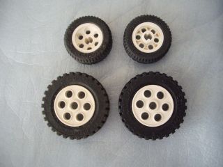 LEGO   4 CAR / TRUCK TIRES AND WHEELS 2695