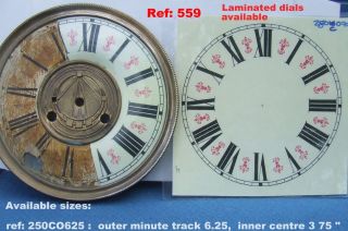 Ref 559   Replacement Vienna Wall clock dial (6.25 inch)