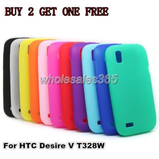   Silicone For Cell PHONE HTC Desire V T328W Case Cover buy 2 get 1 free