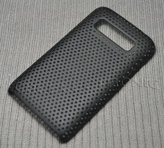 New Black Mesh Perforated hard case cover for LG Optimus Glare E510