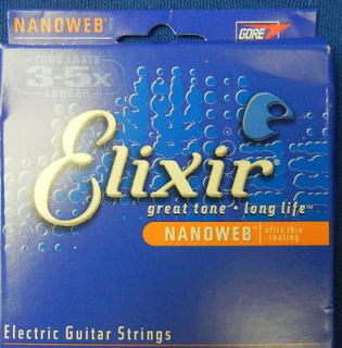 ELIXIR NANOWEB ACOUSTIC GUITAR STRINGS LIGHT 3 SETS 80/20 BRONZE