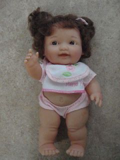 New Berenguer Doll 9 Rooted Brown Hair Curl Pink Outfit Happy Halley 