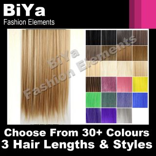 Extensions De Cheveux A Clips 45/55/65cm TÊTE COMPLETE Blond Brun 