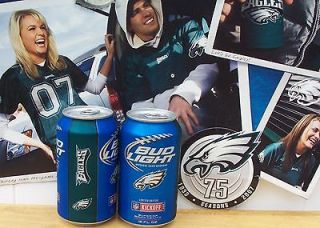 Bud Light /Philadelphia Eagles NFL 12 oz beer can