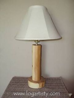 Log Lamp   Cedar Furniture Rustic Cabin Lodge Decor Gift