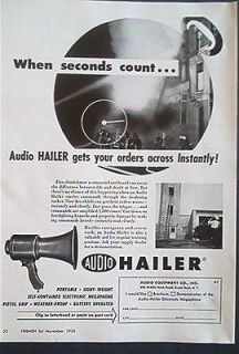 1956 Audio Equipment Hailer fire Cornelius Lima OH MN