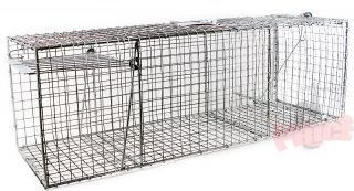 Live Animal Trap Skunk Racoon Cat 36x12x12 Cage trap Rabbit Pet 