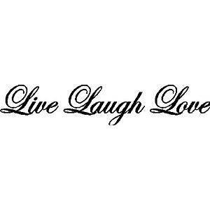 Live Laugh Love Wall Quote Decal Lettering Words COLOR OLYMPIC BLUE
