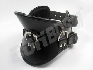 Padded Strict Leather Posture Collar   SUPERIOR QUALITY Size M/L