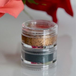 MAC Crushed Metallic Pigment DUO Black & Gold From SURF THE OCEAN 6 g 