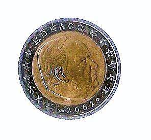 2002 Monaco 2 euro coin UNC
