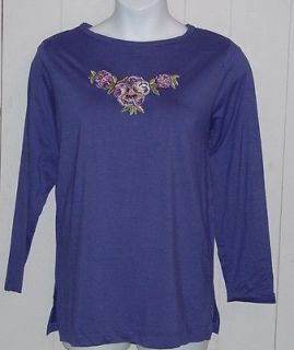 Bob Mackie Long Sleeve Tunic With Embroidery Size 1X