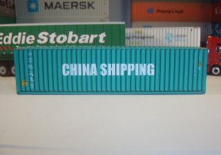 HO CHS4012 40 Ft Corrugated Container China Shipping Model Card Kit HO 