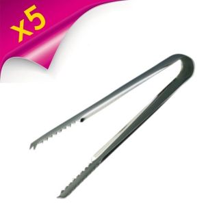Ice Stainless Steel Tongs 7 inch   Catering, Bar, Wedding, Sweets 