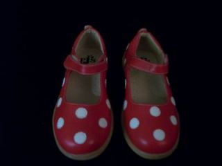 NEW SIZE 4 TODDLER PUDDLE JUMPER SHOES RED W/ WHITE POLKA DOTS HOLIDAY 