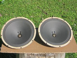 Pair Of 12 Magnavox Vintage 8 ohm Woofers In Good Working 