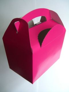 10 PARTY BOXES   HOT PINK (Food/Lunch/Ca​rd)