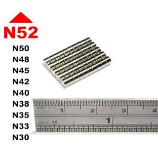 50 Neodymium Disc Magnets 3x2 mm Strongest N52 Grade warhammer craft 
