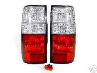   SHIP 1995 1996 1997 LEXUS LX450 LX 450 CRYSTAL RED / CLEAR TAIL LIGHTS