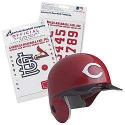 MLB Batting Helmet Logo Decal Kit w/ Numbers All 30 Major League 