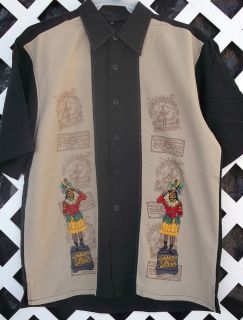 NEW EMBROIDERED CIGAR STORE INDIAN SHIRT BY ROCK HOUSE all embroidery 